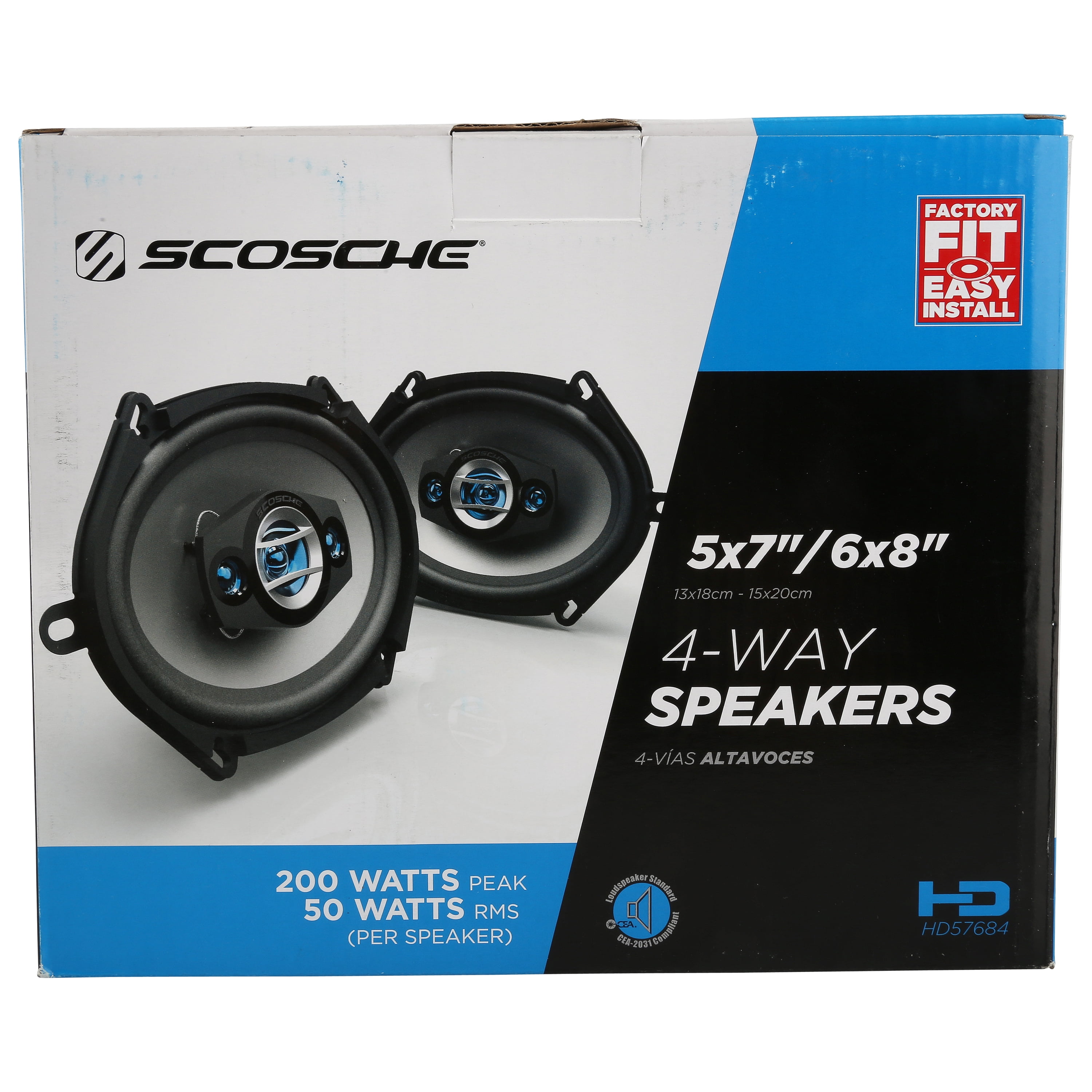 Scosche 6x8 4 way speakers Clearance