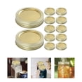 thumbnail image 2 of 1 Set Regular Mouth Jar Lids Canning Jar Caps Metal Storage Jar Lids with Rings, 2 of 8