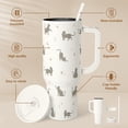 thumbnail image 2 of Taza para beber SANDJEST de acero inoxidable con asa de acero inoxidable de 40 oz, 2 of 8
