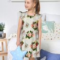 thumbnail image 4 of Fotbe Vintage Bike Flower Butterfly Vestido de Dormir para Niñas de 3 a 10 Años, Mangas Cortas, Estilo Princesa, Pijama Camisón con Mangas Voladas-XX-Large, 4 of 6