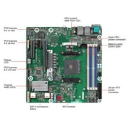 AsRock Rack X570D4U micro-ATX Server Motherboard AMD AM4 PGA 1331 Dual GLAN