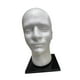 thumbnail image 3 of Cabeza de maniquí con soporte para cabello blanco, gafas, sombrero, exhibición de cabeza de maniquí, peluca para exhibición masculino, 3 of 9