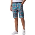 thumbnail image 4 of INSPIRE CHIC Graphic Printed Shorts for Mens Summer Retro Flat Front Boho Floral Shorts 32 Blue, 4 of 5