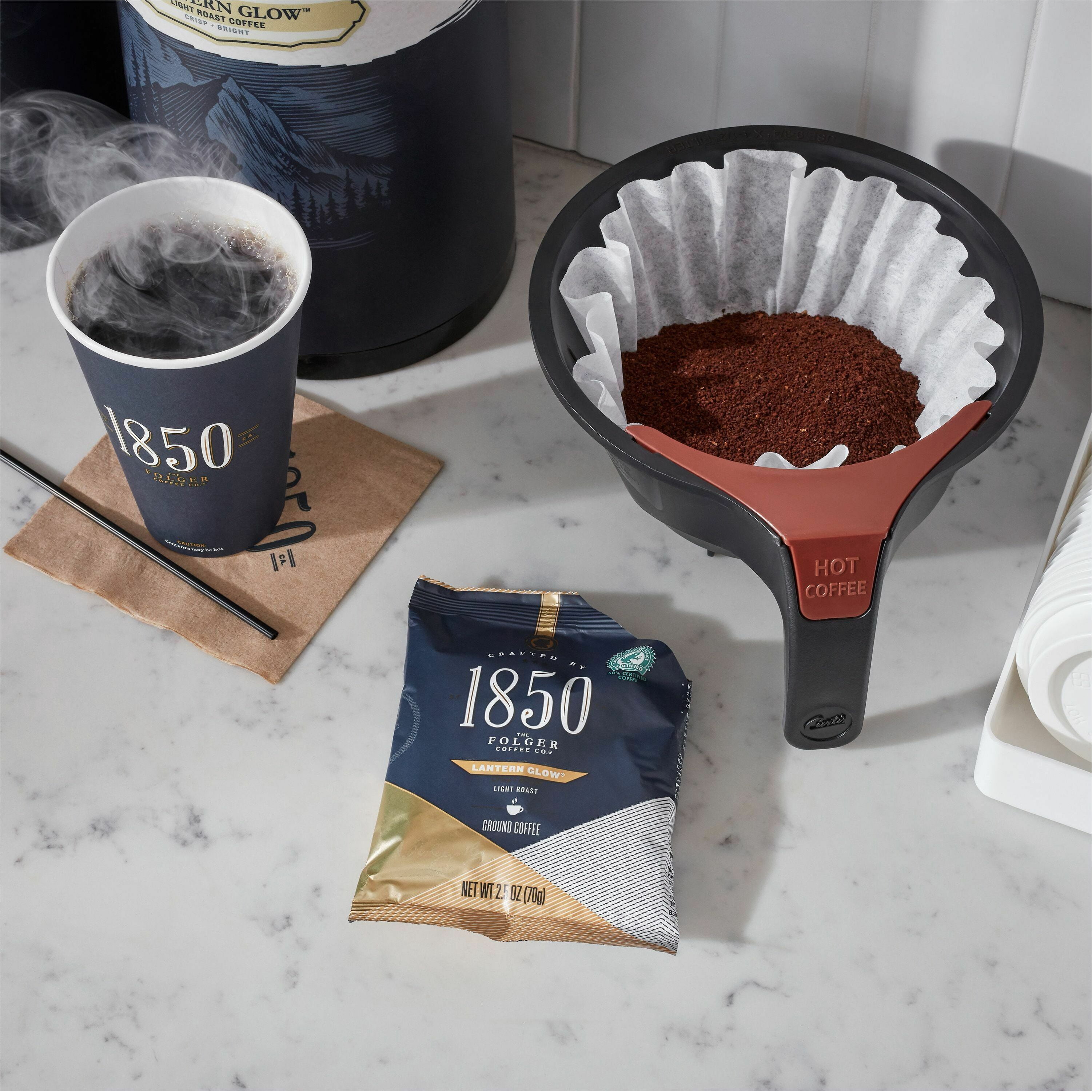 Folgers®, FOL21510, 1850 Lantern Glow Ground Coffee Pouches, 24 / Carton