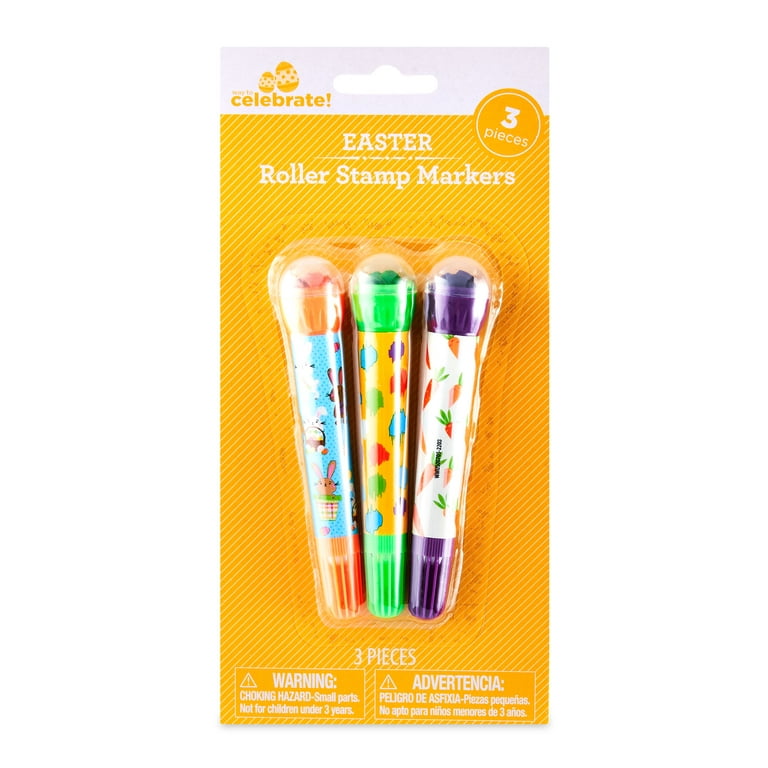 Way To Celebrate Easter Roller Stamp Markers, 3 Count