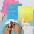 thumbnail image 4 of SEWACC 50Pcs DIY Folding Craft Paper Decorative Folding Paper Assorted Color for Library Programs, 4 of 8