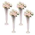 thumbnail image 5 of Wildnix Tall Wedding Flower Vase with Sparkling Crystals, Gold Electroplated Trumpet Design for Wedding, Party, and Home Decorations, 5 of 6