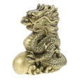 thumbnail image 5 of Greenadscape Dragon Shape Adornment Golden Resin 1Pack 3.1X2.9X1.8In, 5 of 9