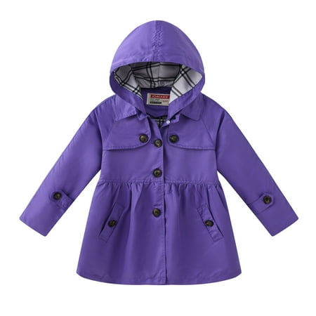 

kpoplk Baby Jackets 12-18 Months Kids Quilted Hooded Vest Winter Snow Vest Softshell Padded Sleeveless Jacket Insulated Waistcoat 4-10 Years(Purple)