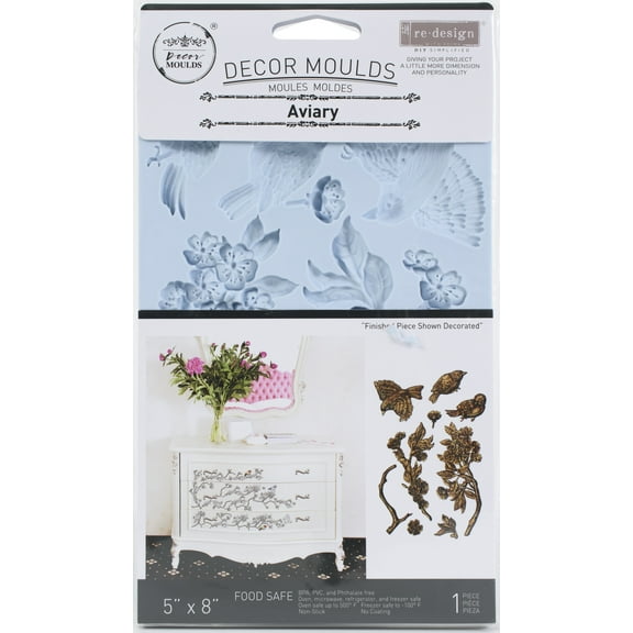 Prima Marketing Re-Design Mould 5"X8"X8mm-Aviary