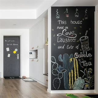 79'' x 18'' Chalkboard Contact Paper Roll, TSV Adhesive Wall Sticker  Blackboard Decor, Chalk Board Paint Alternative Wallpaper DIY Removable  Reusable Paper Decal for Home School Office Kids Gifts 