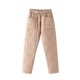 thumbnail image 4 of Pantalones de algodón ligeros para mujer, ropa exterior de moda para invierno, pantalones rectos, sueltos, adelgazantes, pantalones cálidos de talla grande para mujer, 4 of 4