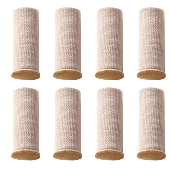 Yeacher 8pc Chair Leg Socks Chair Leg Floor Protectors, Knitting Furniture Leg Socks