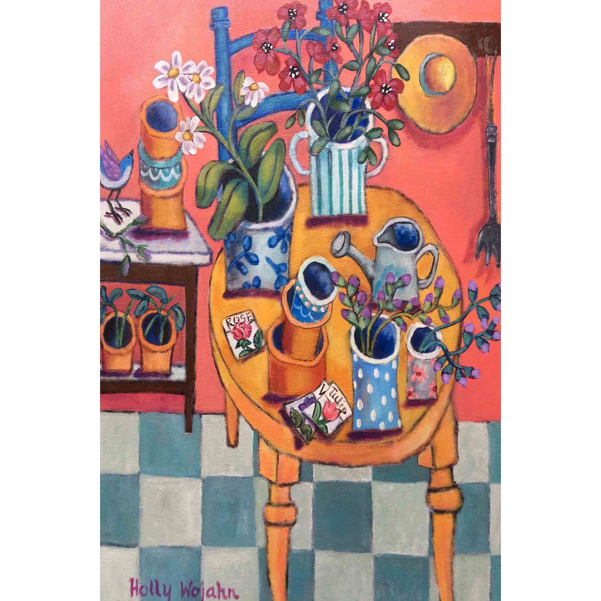 Marmont Hill "A Happy Garden Room" Painting Print on Canvas