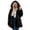 AB-Black, variant on Winter Coats for Women Warm Thick Faux Fur Coat Big Hooded Parka Overcoat Plus Size Long Sleeve Open Front Fluffy Windbreaker Jacket, Brown, L