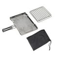 thumbnail image 1 of Portable Camping Toaster, Foldable 304 Stainless Steel Outdoor Stovetop Toaster for Hiking, Camping Picnic (Compact Storage Design), 1 of 5