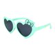 thumbnail image 3 of Gafas de sol polarizadas de goma suave para niños con montura flexible en forma de corazón y protección para niños y niñas de 3 a 10 años Rojo Verde, 3 of 5