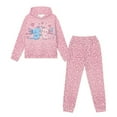 thumbnail image 5 of DISNIMO Pink Leopard Print Axolotl Hoodies Sets for Girls 2 Piece Outfits Fall Hoodies for Girls Pullover Sweatshirt with Pockets for Kids Hoodie and Jogger Set Boys Drop Shoulder Hoodie 8-9, 5 of 7