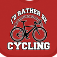 thumbnail image 4 of Inktastic I'd Rather Be Cycling Boys or Girls Baby Bib, 4 of 4