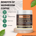 thumbnail image 5 of PureShrooms Instant Mushroom Coffee – Focus & Think | Lion’s Mane & Turkey Tail Extracts | Brain Support for Focus, Memory, Mood & Clarity | Low Acid | 70g, 5 of 7