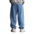 thumbnail image 4 of Men's Baggy Sweatpants Wide Leg Sweat Pants With Pockets, 4 of 4