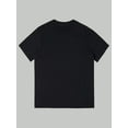 thumbnail image 2 of Pure Cotton Single-Sided Printed Round Neck Short Sleeve T-Shirt, Men'S Casual Fashion Round Neck Letter Pattern Printed Short Sleeve T-Shirt Knitted Fabric Fitted Cut Slightly Stretchy Material, 2 of 6