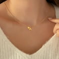 thumbnail image 5 of Heart Initial Necklaces for Women 14K Gold Plated Dainty Heart A-Z Letter Pendant Necklace Tiny Heart Necklaces Gifts for Womens Jewelry, 5 of 7