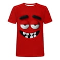 thumbnail image 5 of Xdegoge Funny T Shirts for Men Playful Cartoon Print Shirt Classic Short Sleeve Crew Neck Top Casual Loose Beach Vacation Outfits Soft Plus Size Tops, 5 of 5
