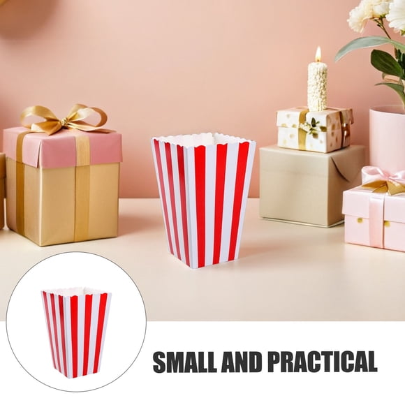 VERDANVERSE 10Ud Cajas Para Palomitas En Resistente Para Almacenamiento Y Uso En Fiestas