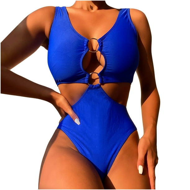 Birdeem Ladies Vacation Beach Split Print Stitching Swimsuit Bikini Swimsuit  