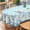 02-daisy, variant on Shirrape Oval Blue Daisy Tablecloth, Floral Butterfly Tablecover, Spring Summer Flower Print Table Cloth for Rectangle 60 x 84, Perfect for Kitchen Dinner,Restaurant ,Outdoor Holiday Picnic
