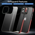 thumbnail image 5 of Casus Frosted Matte Silicone Frame Shockproof Case for Apple iPhone 14 Plus - Red, 5 of 6