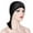 Black, variant on Awdenio Beanies Hats Women India Muslim Stretch Turban Hat Cotton Hair Loss Scarf Wrap