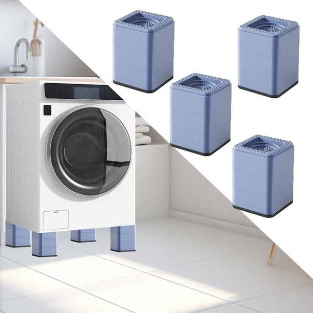 Elodie 4 Pcs Tampons Anti-Vibration pour Machine à Laver 3 Couches