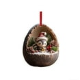 thumbnail image 2 of Luoshdecor Christmas Animal Ornament,Cute Sloths Sleeping Forest Holiday Decoration for Tree Pet Lover Friends Gift 4 in, 2 of 6