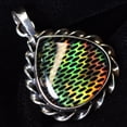 thumbnail image 5 of Natural Opal 31 Ct Pear Cut Certified 925 Starling Silver Gems Pendant For Her, 5 of 7