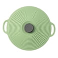 thumbnail image 2 of Tapa de silicona resistente al calor con ventosa y asa, tapa de silicona autosellante para ollas. Verde 31.5cm, 2 of 9