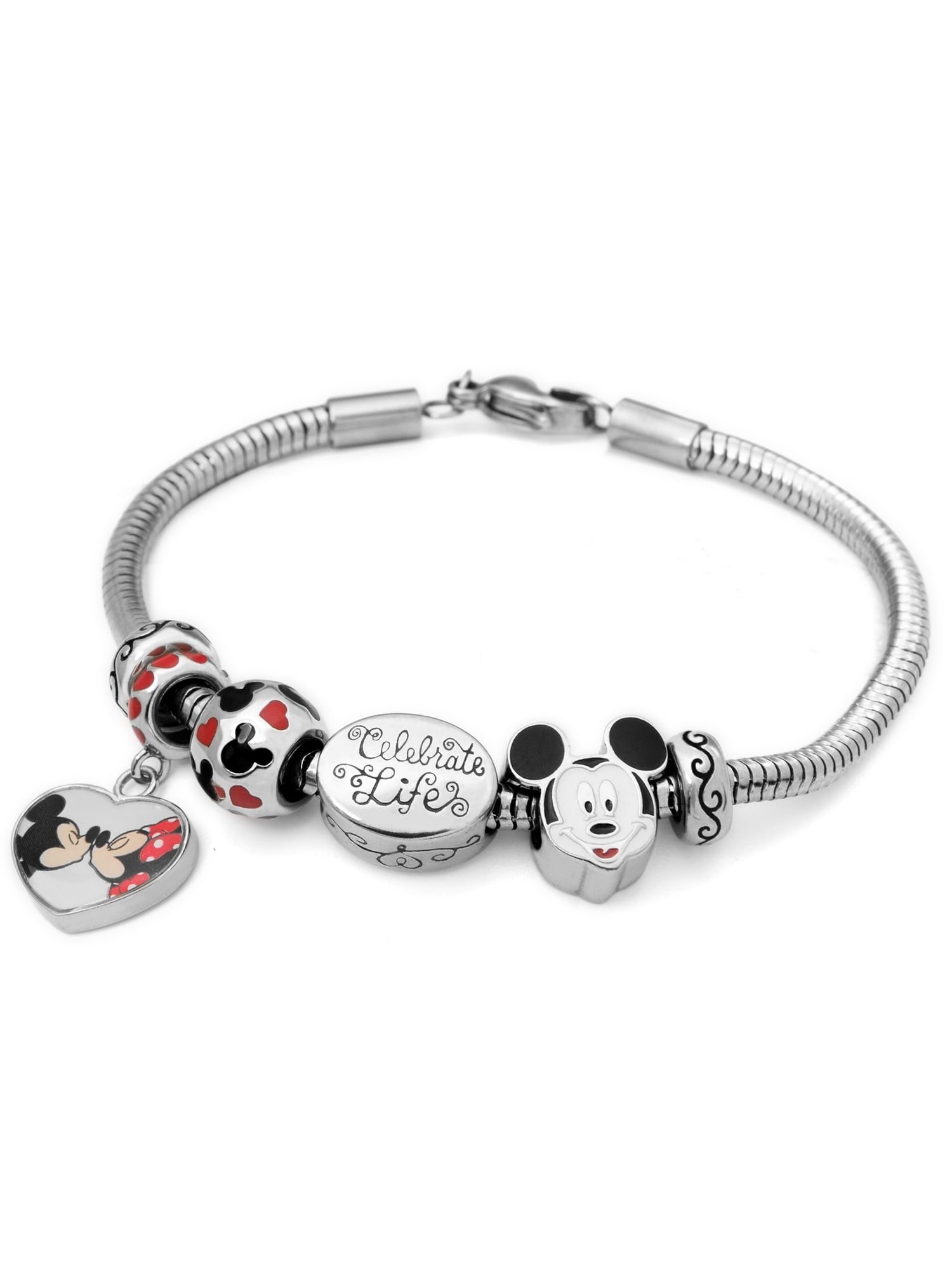 Charm Bangle Charm Bracelet Amulet Jewelry Minnie Mouse Disney Mickey 
