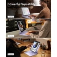 thumbnail image 5 of ESR Rebound 360 Keyboard Case Compatible with iPad Air 13" M4/M3/M2 (2026-2024), Easy-Set Magnetic Stand, Portrait/Landscape Modes, Multi-Touch Trackpad & Removable Cover, Purple, 5 of 9
