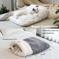 thumbnail image 4 of Bolsa para Dormir de Gato NODARKO Cueva Cama Autocalentable para Gato Blanca, 4 of 8