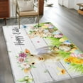 thumbnail image 3 of Easter Area Rugs Collection 3'x5', Spring Sheep Bunny Duck Plants Wooden Grain Non Slip Indoor Rectangle Throw Runner Rug Floor Mat Carpet for Living Room Dining Table Bedroom Nursery, 3 of 9