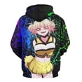 thumbnail image 3 of My Hero Academia Himiko Toga Unisex Sweatshirts Loose Pullover Sweater Hooded Hoodie 3D Printing Jacket Winter Fall Clothes 4XL, 3 of 7