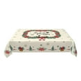 thumbnail image 5 of DCHYO Merry Christmas Rectangle Tablecloth Happy New Year Table Cloth Dining Table for Home Kitchen Restaurant Party Buffet Picnic,43*55, 5 of 7