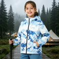 thumbnail image 5 of CPNG Girls and Boys Hooded Jacket Tie Dye Full Zip Rainproof Windproof Windbreaker Coat Kids Lightweight Outdoor Jacket, 5 of 5