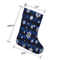 thumbnail image 2 of Christmas Stockings,Blue Christmas Snowflake Pattern Stockings Christmas,14.8'' Xmas Stockings,Christmas Party Favors,Christmas Party Decorations,Christmas Stockings Personalized, 2 of 5