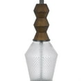 thumbnail image 6 of Hay 33 Inch Table Lamp, Diamond Pattern Glass Base, White Fabric Shade, 6 of 8