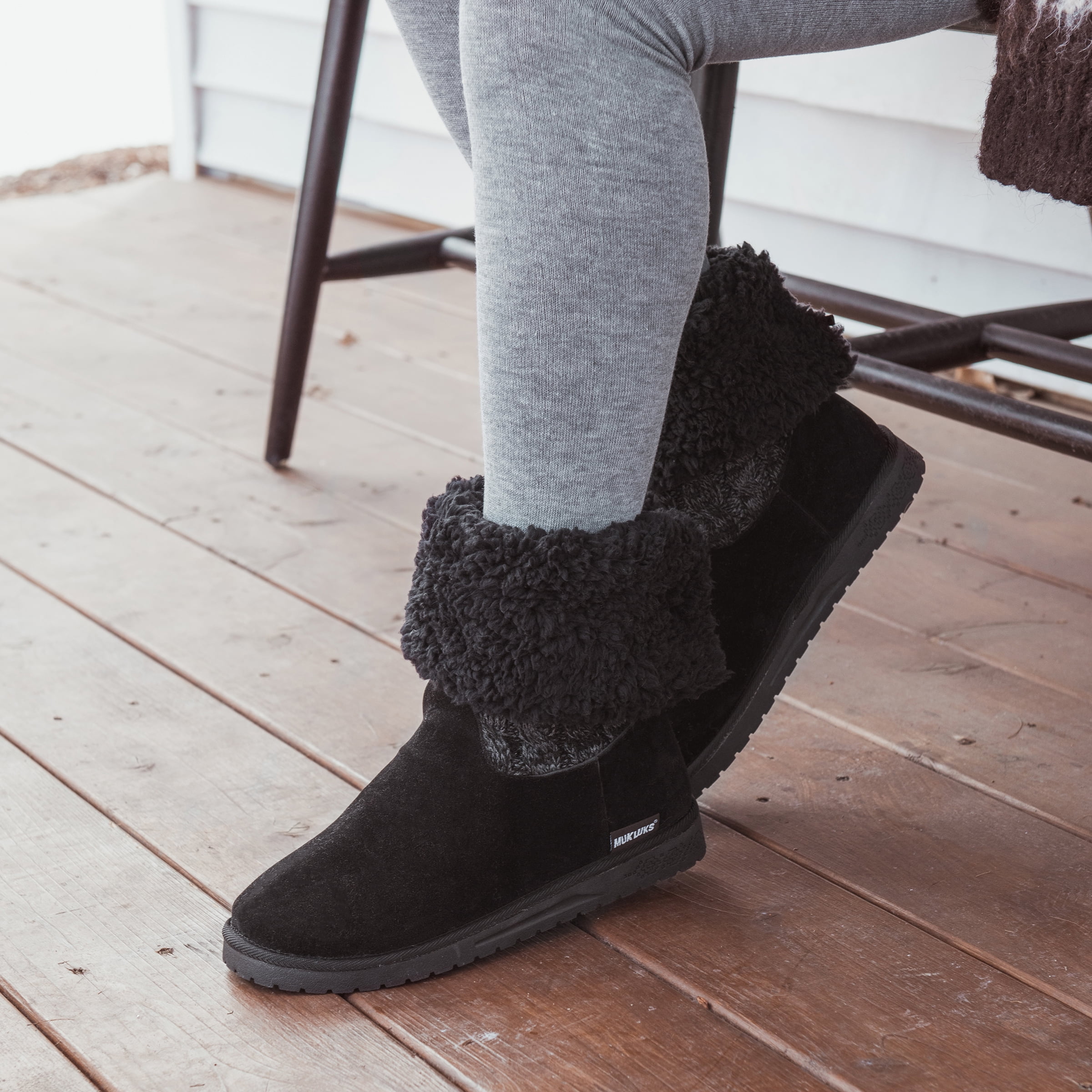 Muk Luks Women's Skylar Faux Fur Lined 