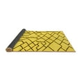 thumbnail image 2 of Ahgly Company Indoor Round Solid Yellow Modern Area Rugs, 6' Round, 2 of 4