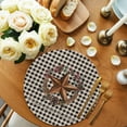 thumbnail image 3 of Round Placemats Set of 4 Western Barn Stars Berry Place Mats Washable Woven Placemat Bless This Home Black Plaid Circle Braided Table Mat for Kitchen Dining Table Party Home Decor 15 Inch, 3 of 8