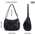 thumbnail image 3 of BadPiggies Women's Soft PU Leather Shoulder Bag Ladies Crossbody Purse and Handbags Lightweight Pocketbooks - Black, 3 of 9